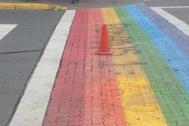 Vandals Hit Downtown Nanaimo’s Rainbow Crosswalks
